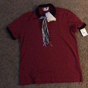 Medium Red MSGM polo Made in Italy